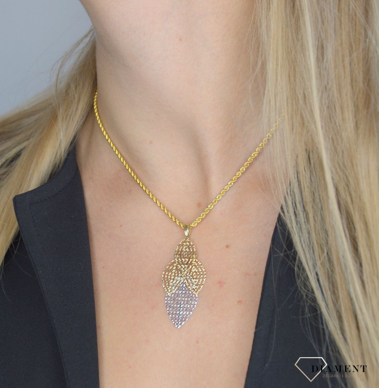 Złoty łańcuszek 585 o szerokości 2,5 mm DIA-LAN-1158-585 2,5mm.jpg